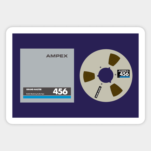 Ampex Grand Master 456 - Reel To Reel - Sticker | TeePublic